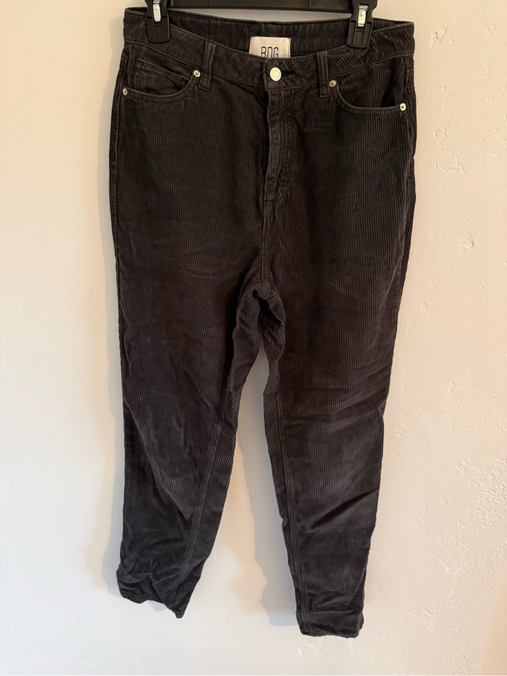 BDG High Rise Mom jeans Black Corduroy Pants - Classic Fit